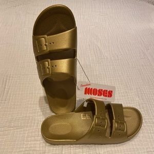 Freedom Moses Two Band Slide - Goldie